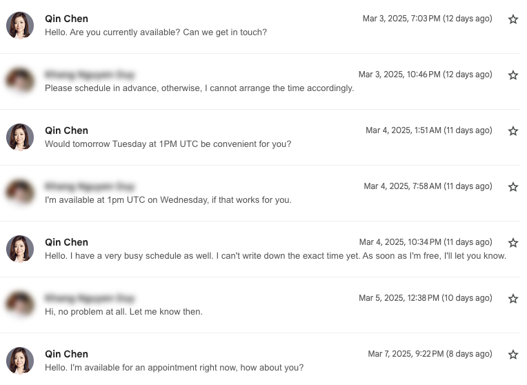 Scammers are always urgent