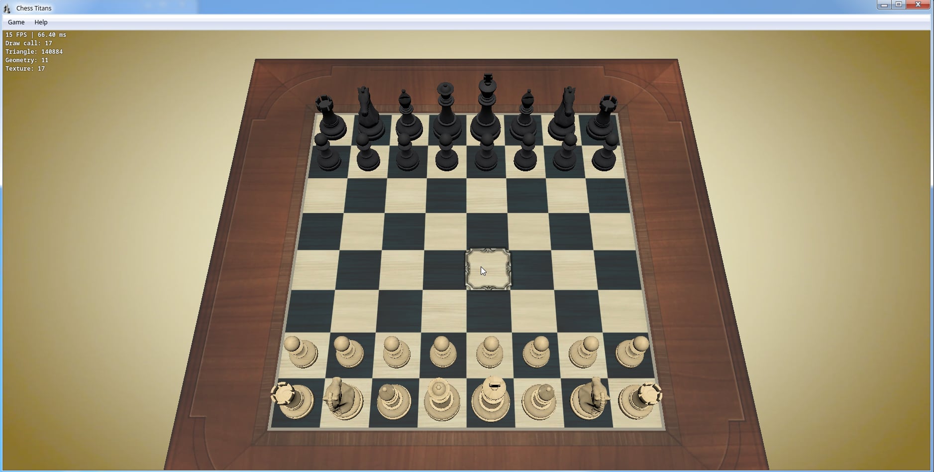Chess Titans render for Win7 Simu