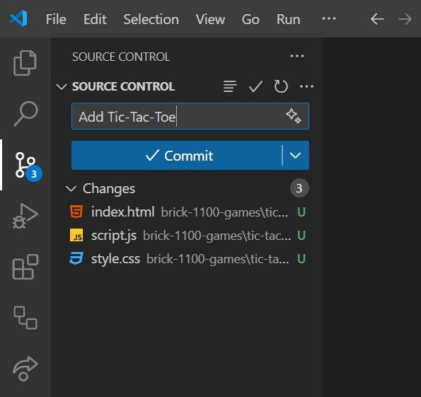 Commit game source code