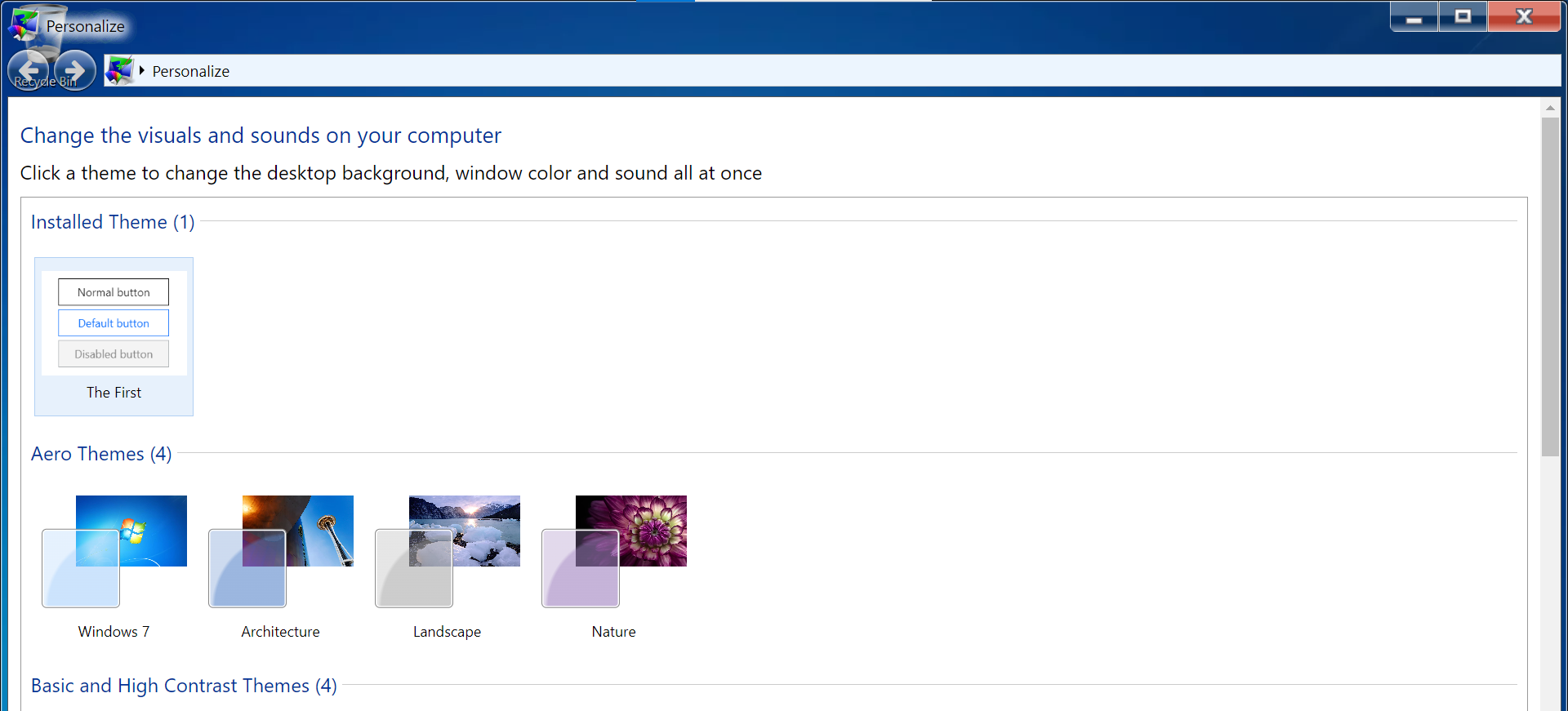 Guide - Installed theme
