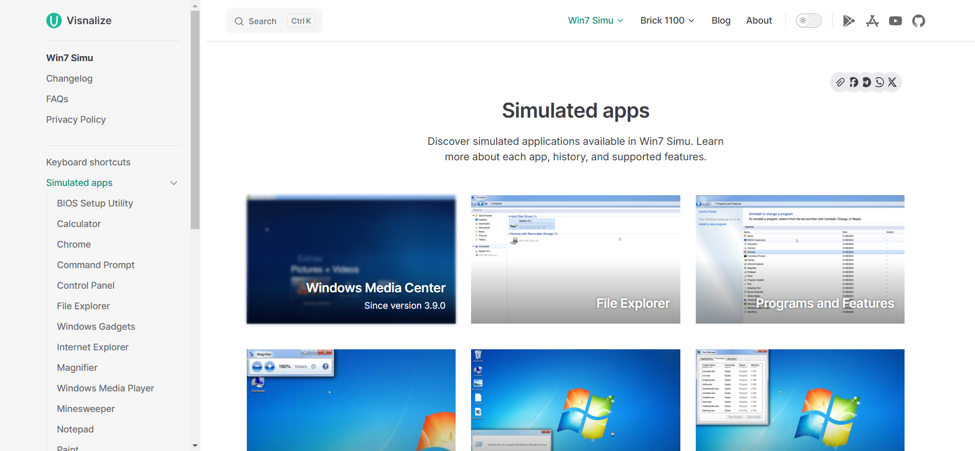 Visnalize.com's new apps listing