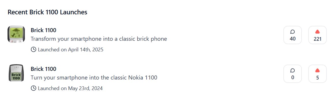 Product Hunt launch attempts