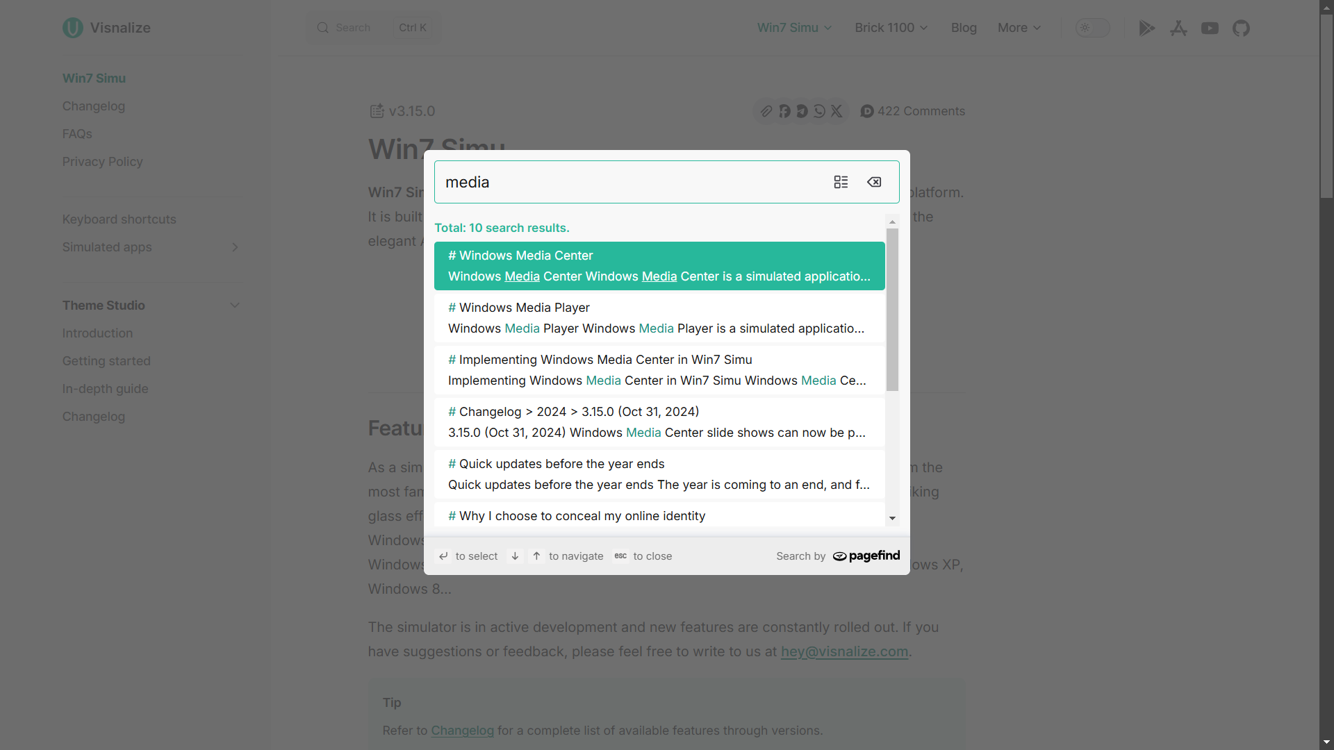 Enhanced search experience
